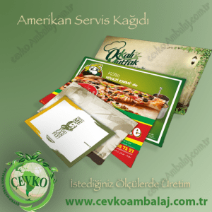 Amerikan Servis Kağıdı Çevko matbaa Ambalaj