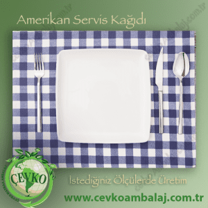 Amerikan Servis Kağıdı Çevko matbaa Ambalaj