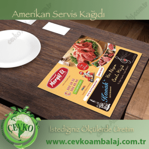 Amerikan Servis Kağıdı Çevko matbaa Ambalaj