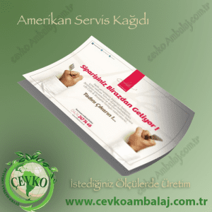 Amerikan Servis Kağıdı Çevko matbaa Ambalaj