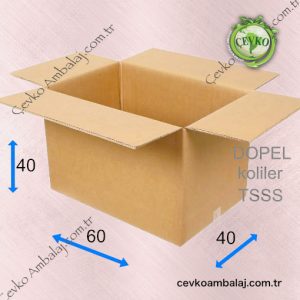 %100 saf elyaf Kraft Dopel koli. Çift oluklu, ağır yük taşıma ve nem dayanımı yüksek ambalaj kutusu.