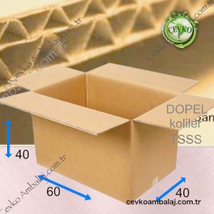 %100 saf elyaf Kraft Dopel koli. Çift oluklu, ağır yük taşıma ve nem dayanımı yüksek ambalaj kutusu.