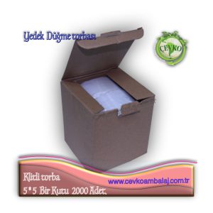 Delikli kilitli yedek düğme torbası şeffaf polietilen ziplock poşet - Cevko Ambalaj