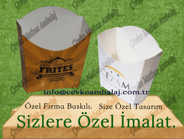 Patates cips külahı kutular çevko matbaa ambalaj