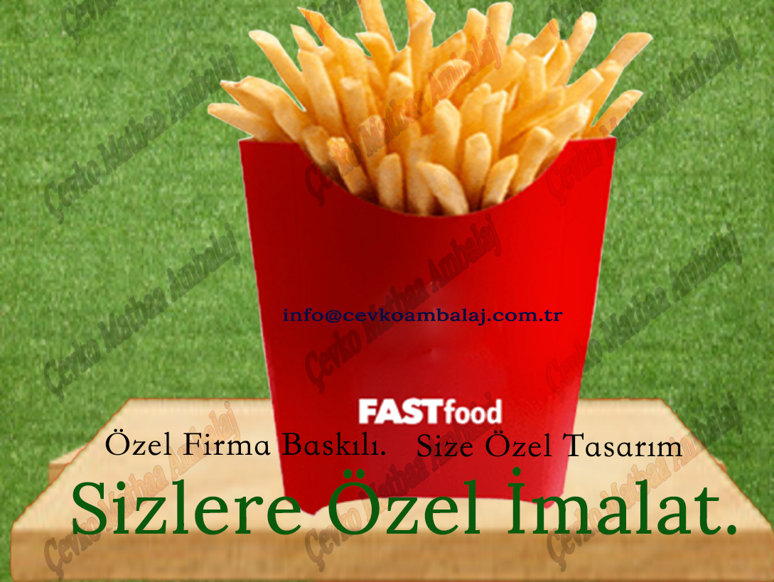 Patates cips külahı kutular çevko matbaa ambalaj