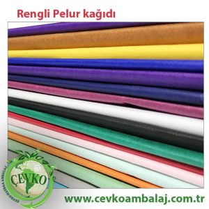 çevko matbaa rengli pelur kağıdı.jpg Ayakabı Tişört Gömlek Sarma Kağıdı çevko Matbaa. 18 gr 35 gr arası hışır kağıd