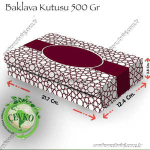 Baklava Kutusu 500 Gr