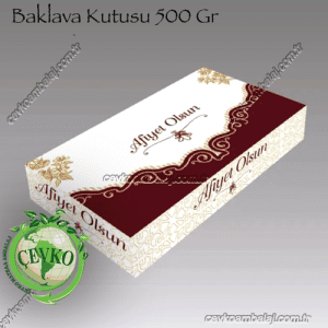 Baklava kutusu üretimi 500 Gr çevko matbaa ambalaj