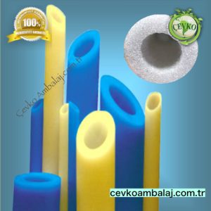 Polietilen PE boru izolasyon profili Boru koruma için PE izolasyon profili Darbe önleyici PE boru koruma ambalajı Endüstriyel PE boru izolasyon malzemesi