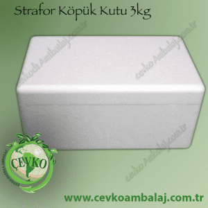 Strafor Köpük Kutu 3kg ÇEVKO AMBALAJ