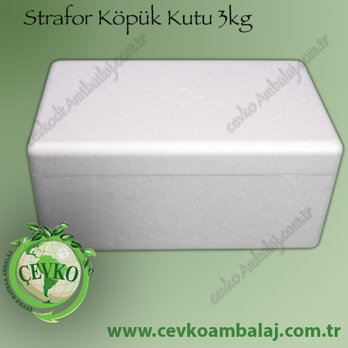 Strafor Köpük Kutu 3kg ÇEVKO AMBALAJ