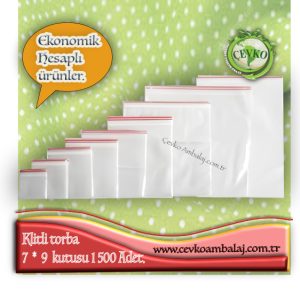 Polietilen kilitli torba şeffaf ziplock poşet dayanıklı ambalaj - Cevko Ambalaj