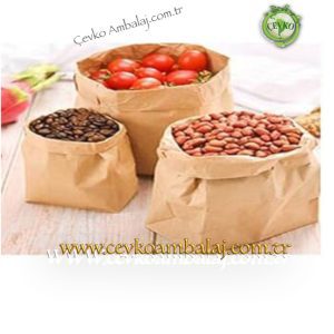 Sapsız kraft çanta dip körüklü kese kağıdı doğa dostu - Cevko Ambalaj