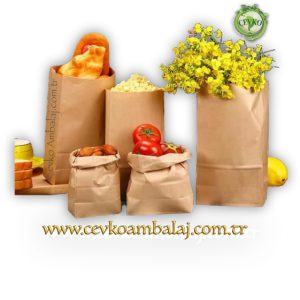 Sapsız kraft çanta dip körüklü kese kağıdı doğa dostu - Cevko Ambalaj