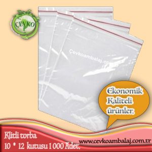 10x12 cm polietilen kilitli torba şeffaf ziplock poşet - Cevko Ambalaj
