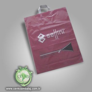 Tekstil ve butik mağazaları için şık tasarımlı yumuşak kulplu poşet modelleri