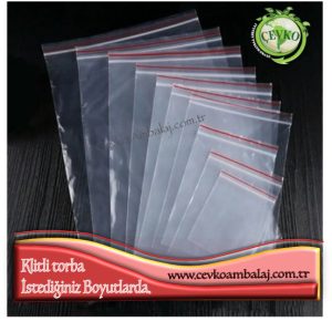 Polietilen kilitli torba şeffaf ziplock poşet dayanıklı ambalaj - Cevko Ambalaj