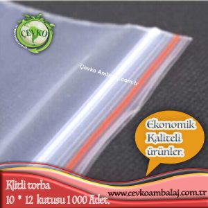 10x12 cm polietilen kilitli torba şeffaf ziplock poşet - Cevko Ambalaj