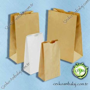 Sapsız kraft çanta dip körüklü kese kağıdı doğa dostu - Cevko Ambalaj